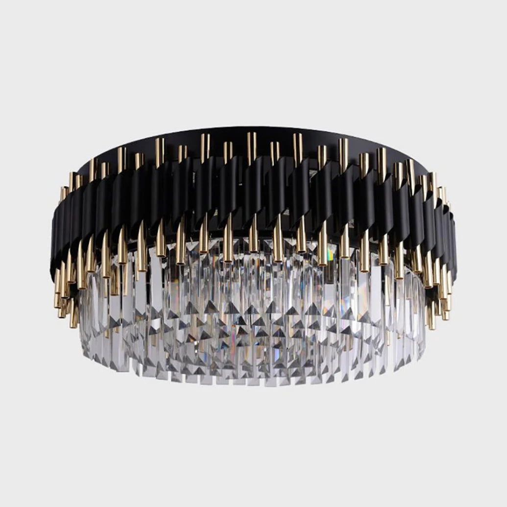 lustre led moderne en cristal de luxe éclairage décoratif - vue 6 sur 9