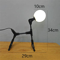 lampe de sol art abstrait animaux fer décoration nordique
