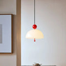 Suspension LED nordique en verre champignon