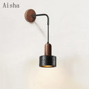 Decorative Japanese black stone wall light wabi sabi minimalist nordic