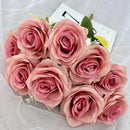 bouquet de roses artificielles en soie pour décoration de mariage