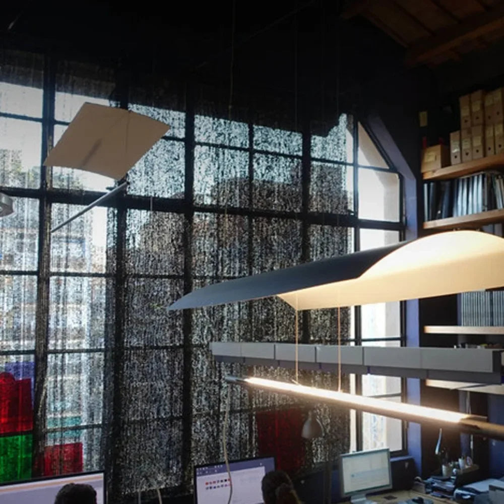 lustre minimaliste scandinave en tuiles pour bureau - vue 3 sur 11