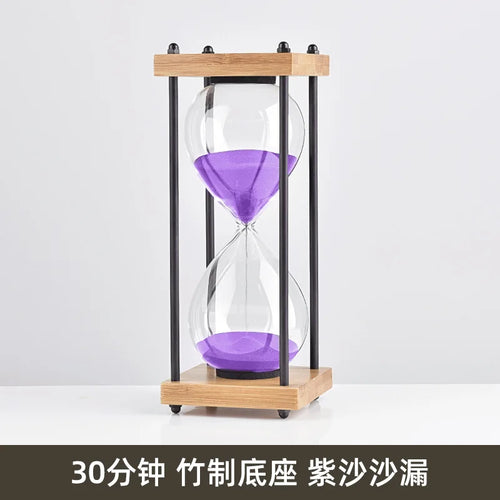 sablier en verre antichute pour enfants 30 minutes style rétro - vue 17 sur 17