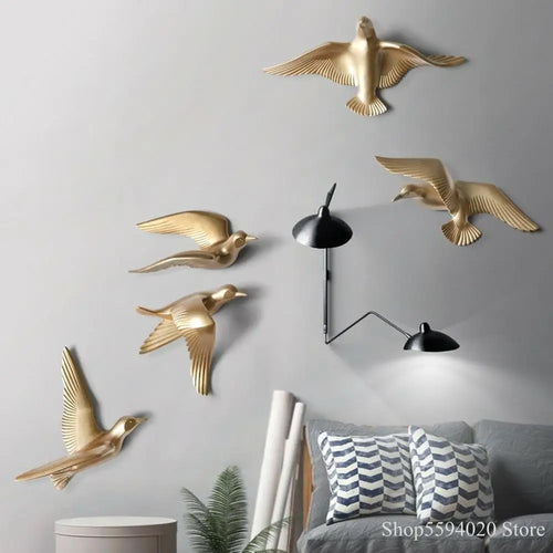 décoration murale créative mouette oiseau pour intérieur