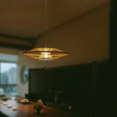 lustre en bambou d'art pour décoration et éclairage