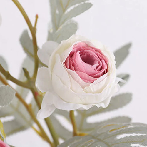 bouquet de roses artificielles en tissu pour déco mariage et maison - vue 7 sur 14