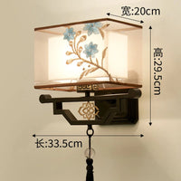 applique murale en tissu style chinois pour intérieur moderne