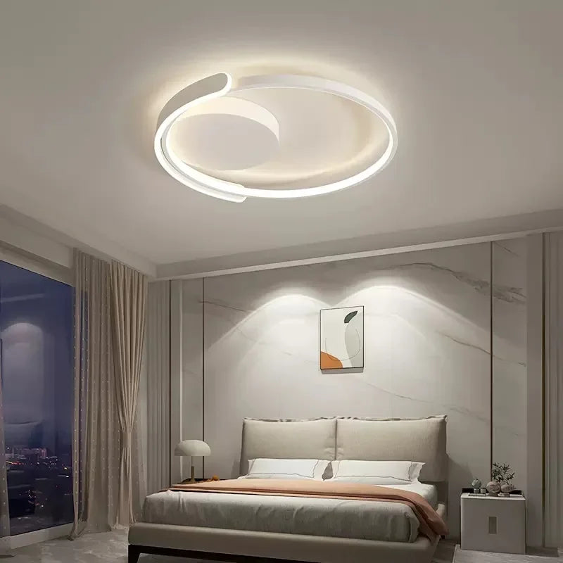 plafonnier led moderne pour décoration intérieure et ambiance chaleureuse - vue 5 sur 10