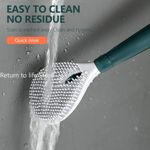brosse distributrice de savon avec support en silicone pour nettoyage - vue 3 sur 7