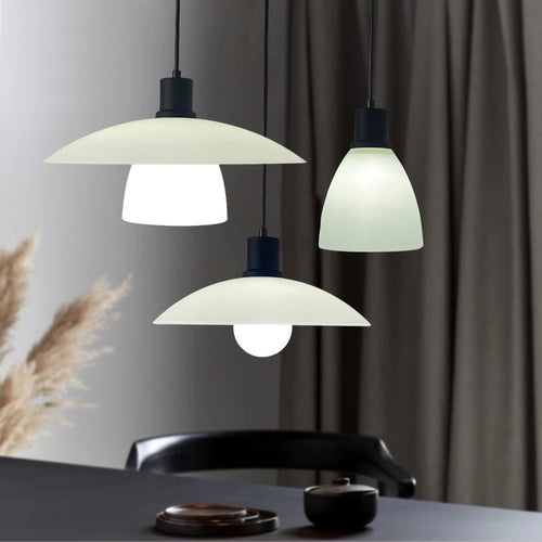 Nordic minimalist LED pendant light Danish designer flying saucer - vue 2 sur 16