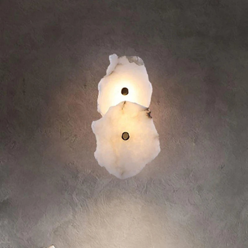applique murale led créative feuilles de marbre pour hôtel de luxe - vue 3 sur 11