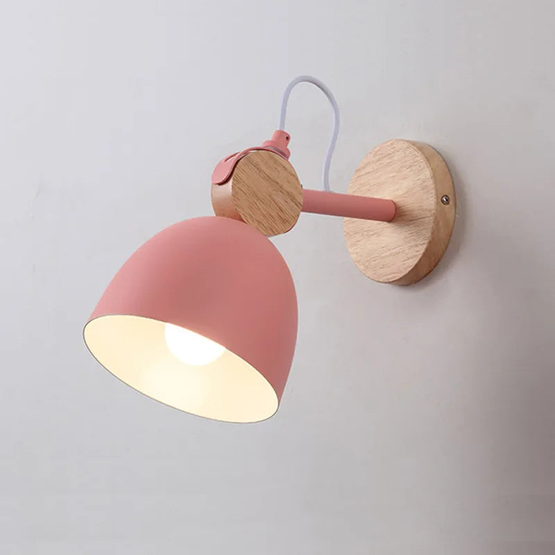 lampe de chevet style japonais éclairage mural intérieur nordique - vue 10 sur 11