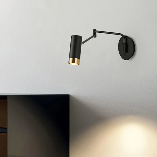 applique murale pliante moderne avec éclairage led pivotant