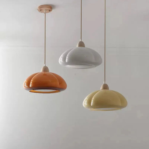 Suspension LED en forme de citrouille - vue 5 sur 9