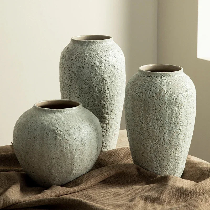 vase en céramique chinois pour décoration et arrangement floral - vue 5 sur 7