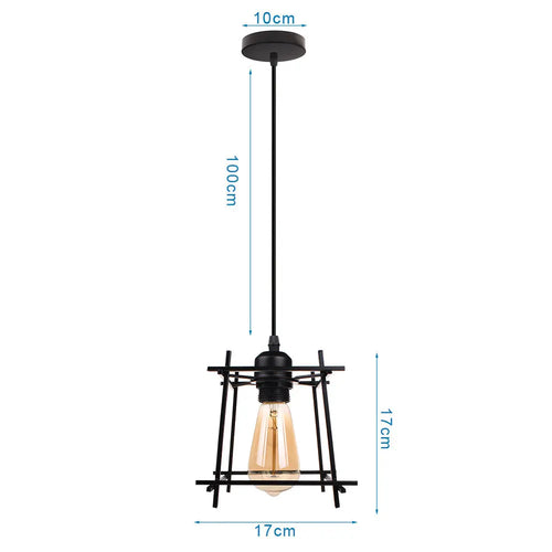 suspension rétro industrielle style loft vintage pour intérieur - vue 19 sur 30