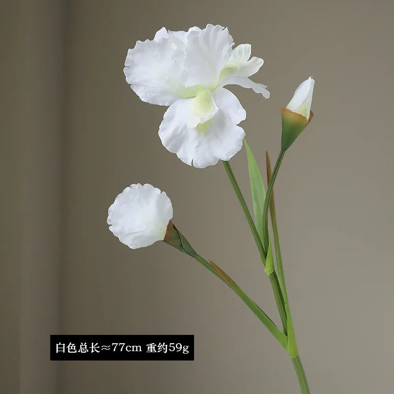 Realistic artificial iris flowers for decoration and floral arrangements