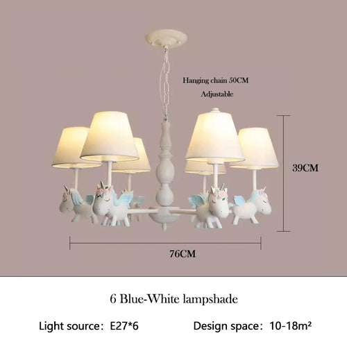 lustre enfant LED rotatif style nordique romantique et chaleureux - vue 19 sur 24