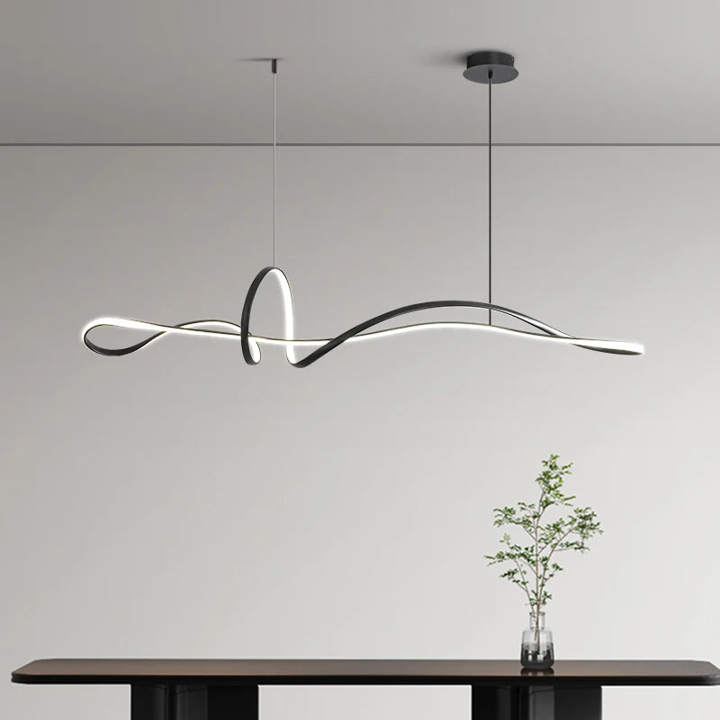 lustre minimal personnalisé nœud papillon éclairage moderne 2023 - vue 2 sur 8