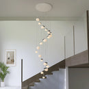 Modern nordic minimalist chandelier for villa duplex loft