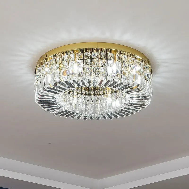 plafonnier led en cristal au design nordique moderne décoration intérieure - vue 8 sur 7
