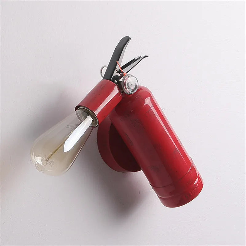 Rétro applique murale LED lampe extincteur forme gaz pour Restaurant Bar éclairage couloir allée thé maison loisirs décoration luminaires - vue 4 sur 7