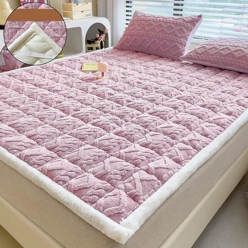 surmatelas doux en velours agneau pour étudiants et dortoirs - vue 12 sur 12