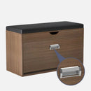 Home Shoe Cabinet with Bench, Anti-Dust Shoe Storage Bench, Multi-Layer Wooden Organizer with Cushion and Stable Structure