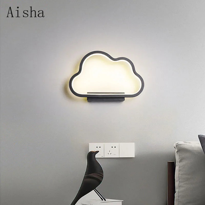 applique murale nuage led pour décoration enfant - vue 4 sur 12