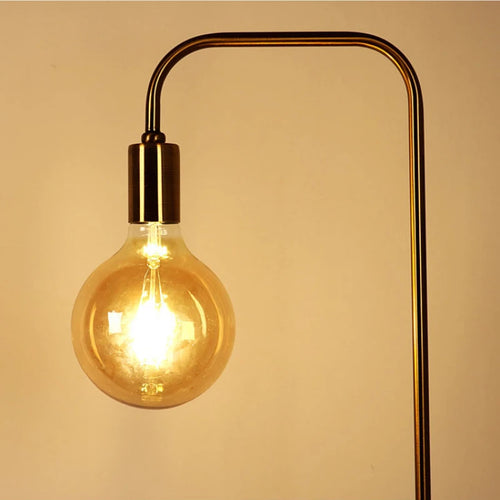 lampadaire rétro en laiton led design créatif minimaliste - vue 5 sur 7