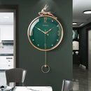 Nordic Auspicious Deer Wall Clock, Brief Design, Living Room Decoration, Kitchen Mute Clocks, Art Wall Watch, Home Decor, New, 1