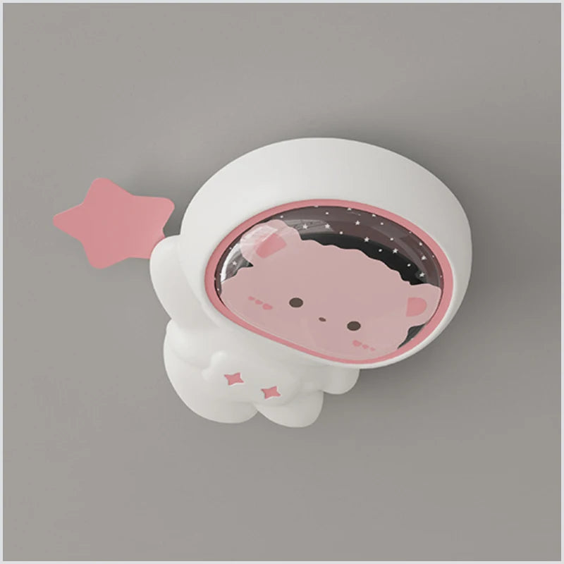 plafonnier mignon pour chambre d'enfant thème astronaute et princesse - vue 7 sur 8