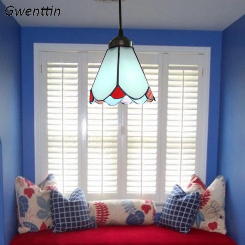 suspension tiffany méditerranéenne pour décoration intérieure élégante