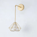 Modern nordic wall light with lampshade for bedroom and living room