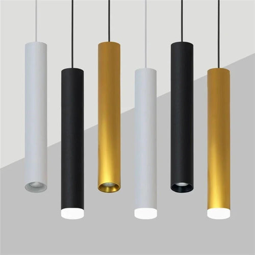 suspension moderne cylindrique pour décoration intérieure nordique