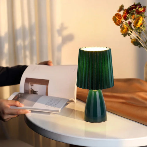 Lampe bureau rétro net rouge veilleuse chaleur - vue 3 sur 13