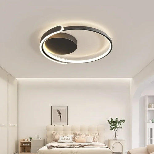 Plafonnier Led circulaire minimaliste moderne - vue 4 sur 10