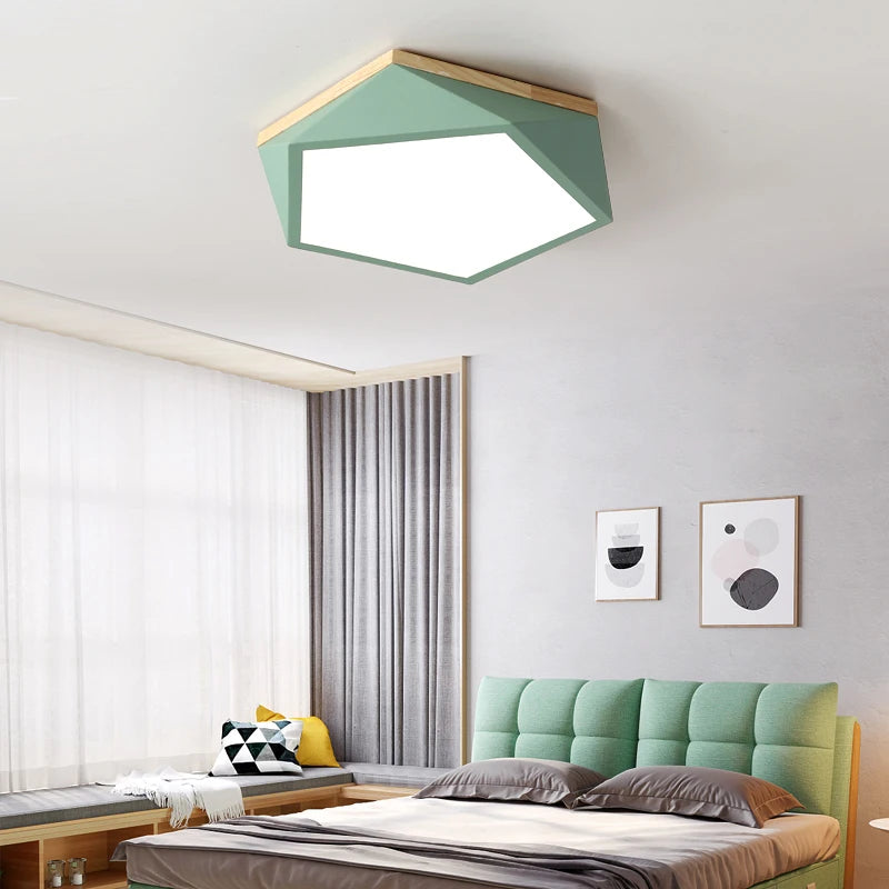 plafonniers led géométriques simples et modernes pour éclairage - vue 4 sur 16