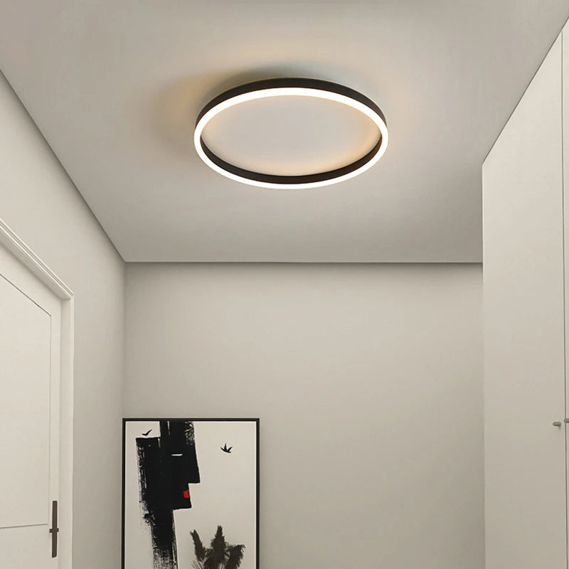 Modern minimalist ultra-thin round nordic ceiling lights - vue 6 sur 12