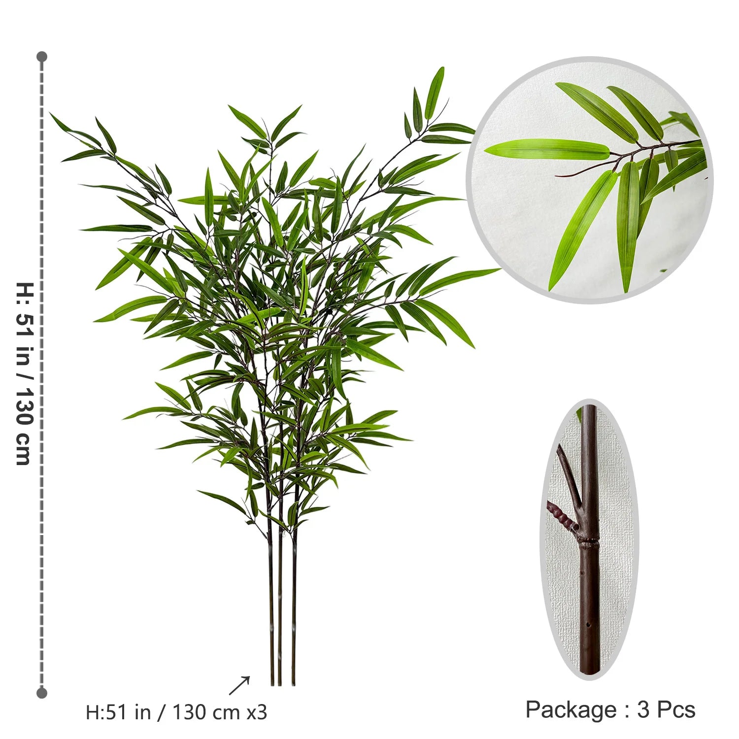 feuilles de bambou artificielles pour décoration d'événements et fêtes - vue 13 sur 23