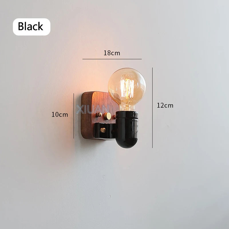 applique murale vintage industrielle en céramique led pour décoration