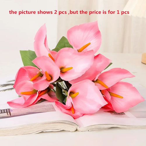 bouquet de lys calla artificiels pour décoration d'événements festifs - vue 9 sur 12