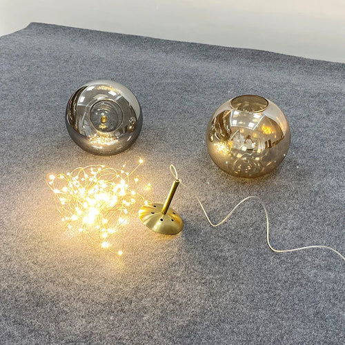 Suspension design LED de luxe en verre - vue 5 sur 14