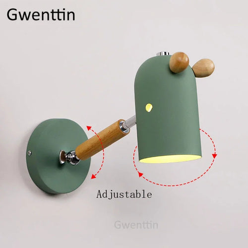 applique murale nordique en bois et fer pour enfants