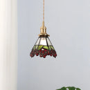 suspension en verre teinté style nordique pour éclairage industriel