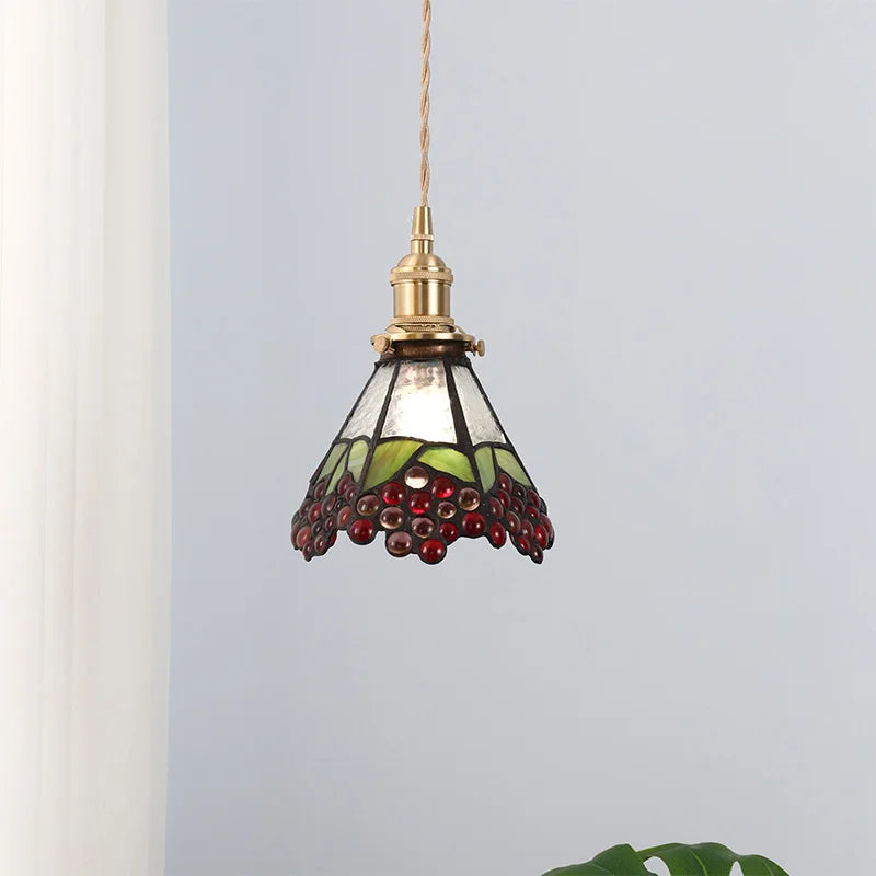 suspension en verre teinté style nordique pour éclairage industriel - vue 4 sur 18