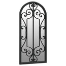 Black Garden Mirror 100x45 cm Outdoor Use, Home Decoration Wall Wall Decoration Living Room Decoration