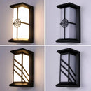 LED applique extérieure en plastique/aluminium porte d'entrée étanche IP65 applique jardin Patio terrasse maison luminaire mural