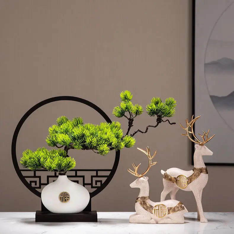 ornement de table bonsaï pin pour décoration moderne - vue 6 sur 8