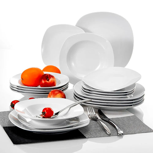 service de table porcelaine 18 pièces 6 personnes